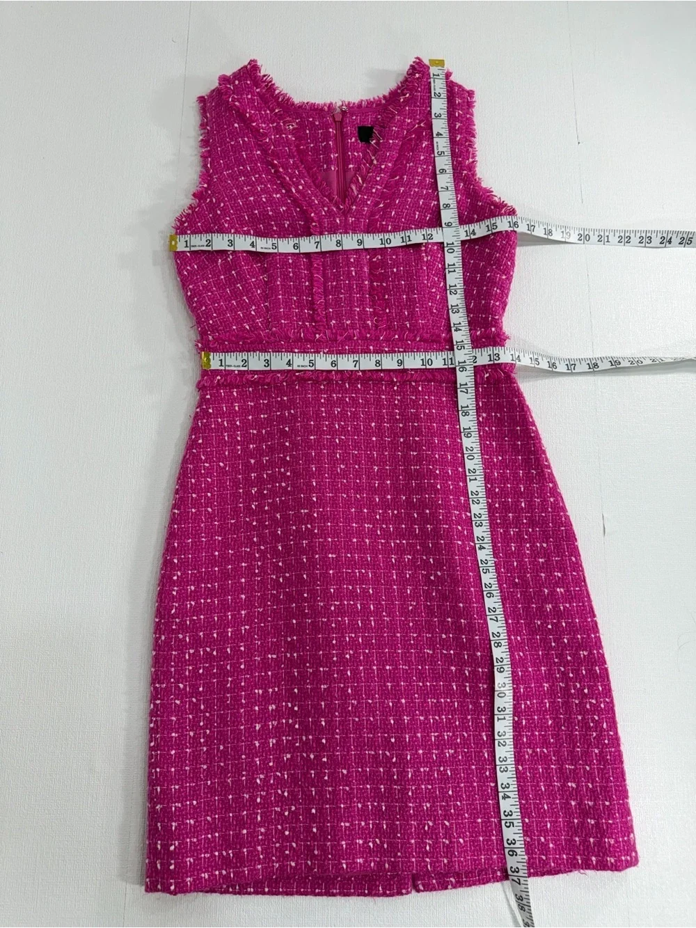 J. Crew tweed pink sleeveless mini dress size 0